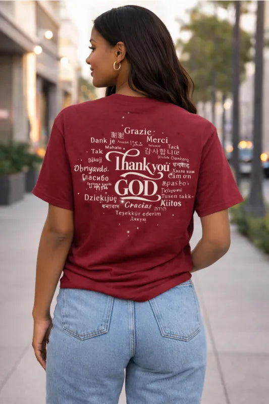 Thank You (T-shirt version) w/ Rhinestones